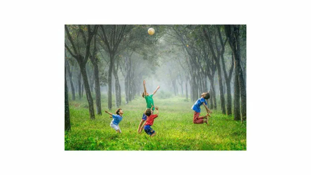Is soccer boring - Some kids jumping with a soccer ball