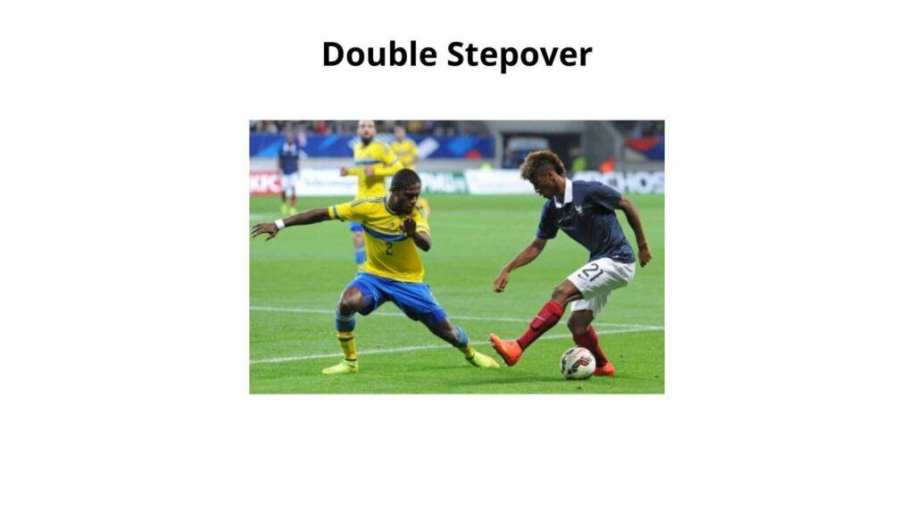 what skills does a forward need in soccer - Coman doing a stepover to a defender