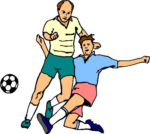 How do you defend a forward in soccer - A player tackling the ball