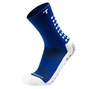 why do soccer players cut their socks - a blue pair of sock