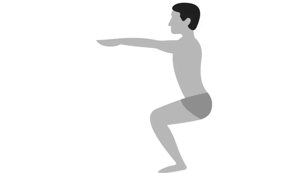 Yoga for soccer players - Yoga chair pose silhouette