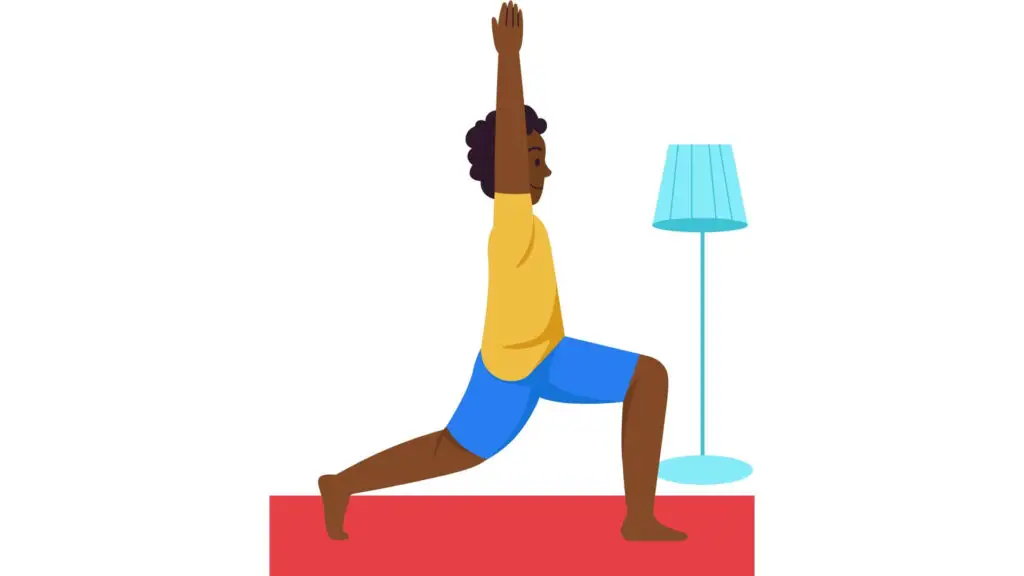 Yoga for soccer players - Yoga lunge pose silhouette