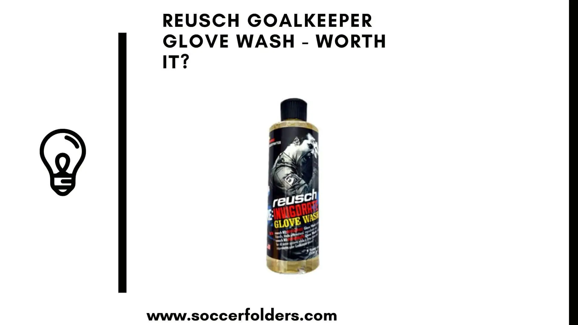 Reusch goalkeeper glove wash - Featured image
