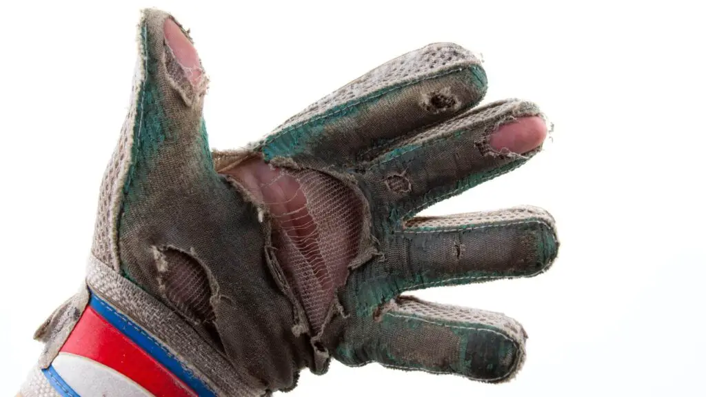Do professional goalkeepers get new gloves every game - a Ripped soccer goalkeeper glove