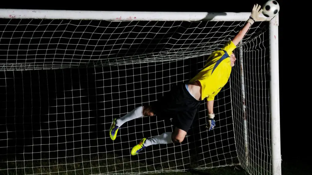 What are finger saves - A soccer goalie diving to make a save