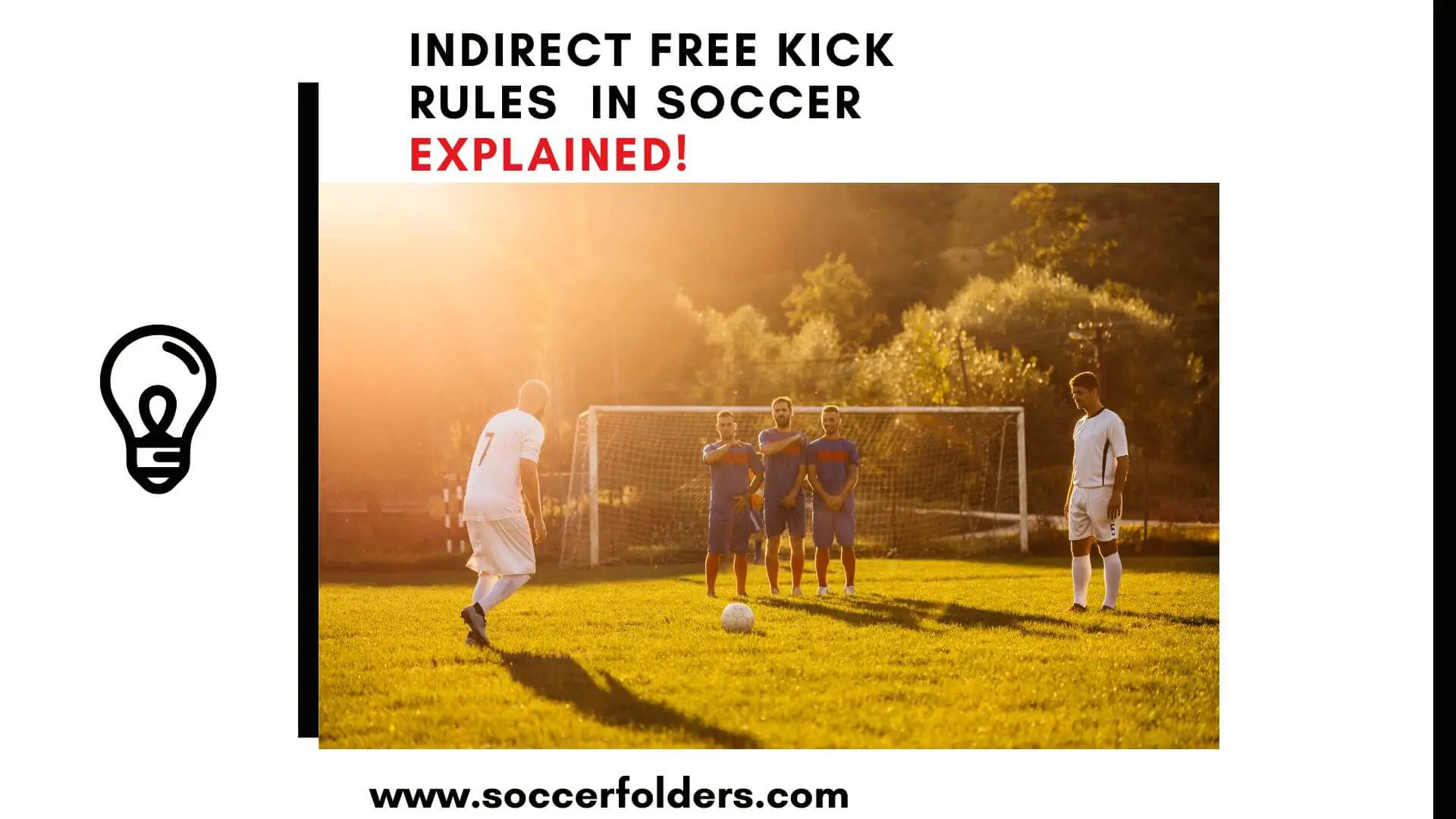 Indirect free kick rules in soccer - Featured image