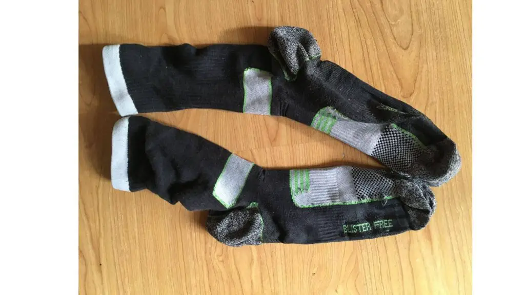 How to wash grip socks - a pair of grip socks on the floor